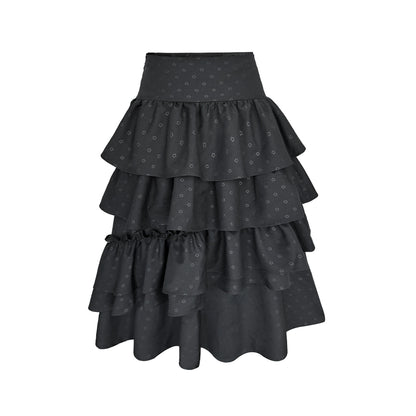 Vintage White Flower Puffy Skirt