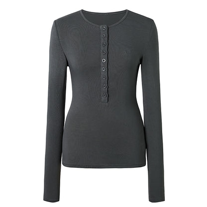 Basic Slim Long Sleeve T-Shirt