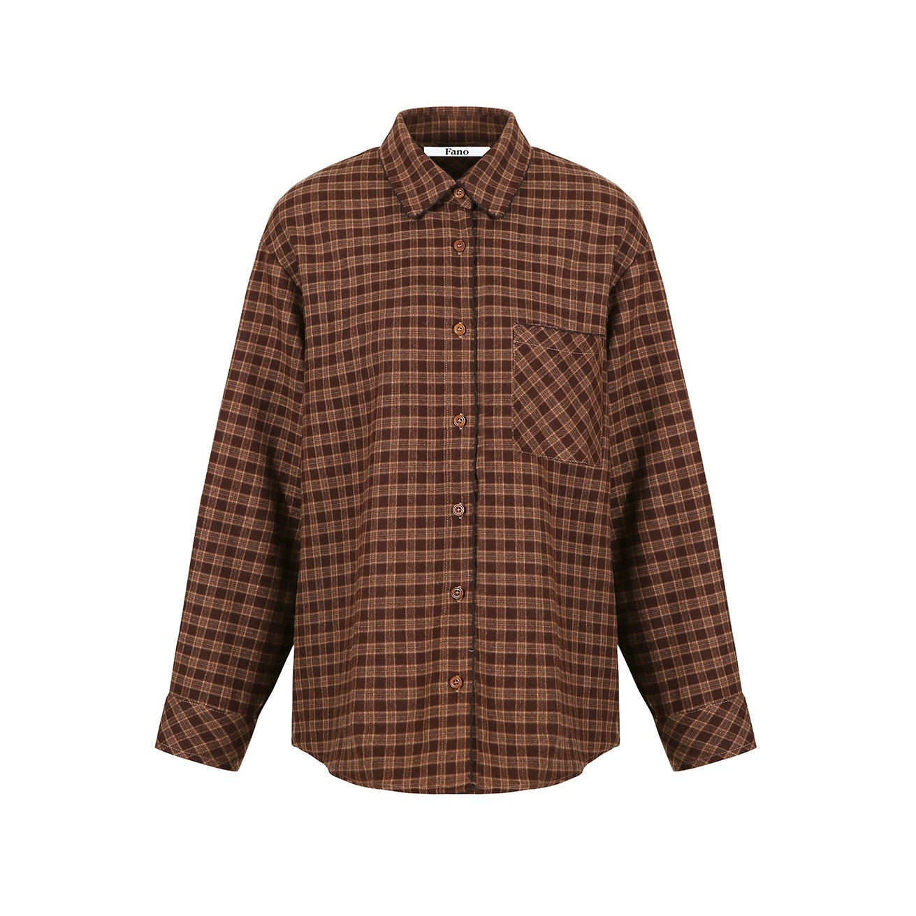 Autumn Embroidery Plaid Shirt