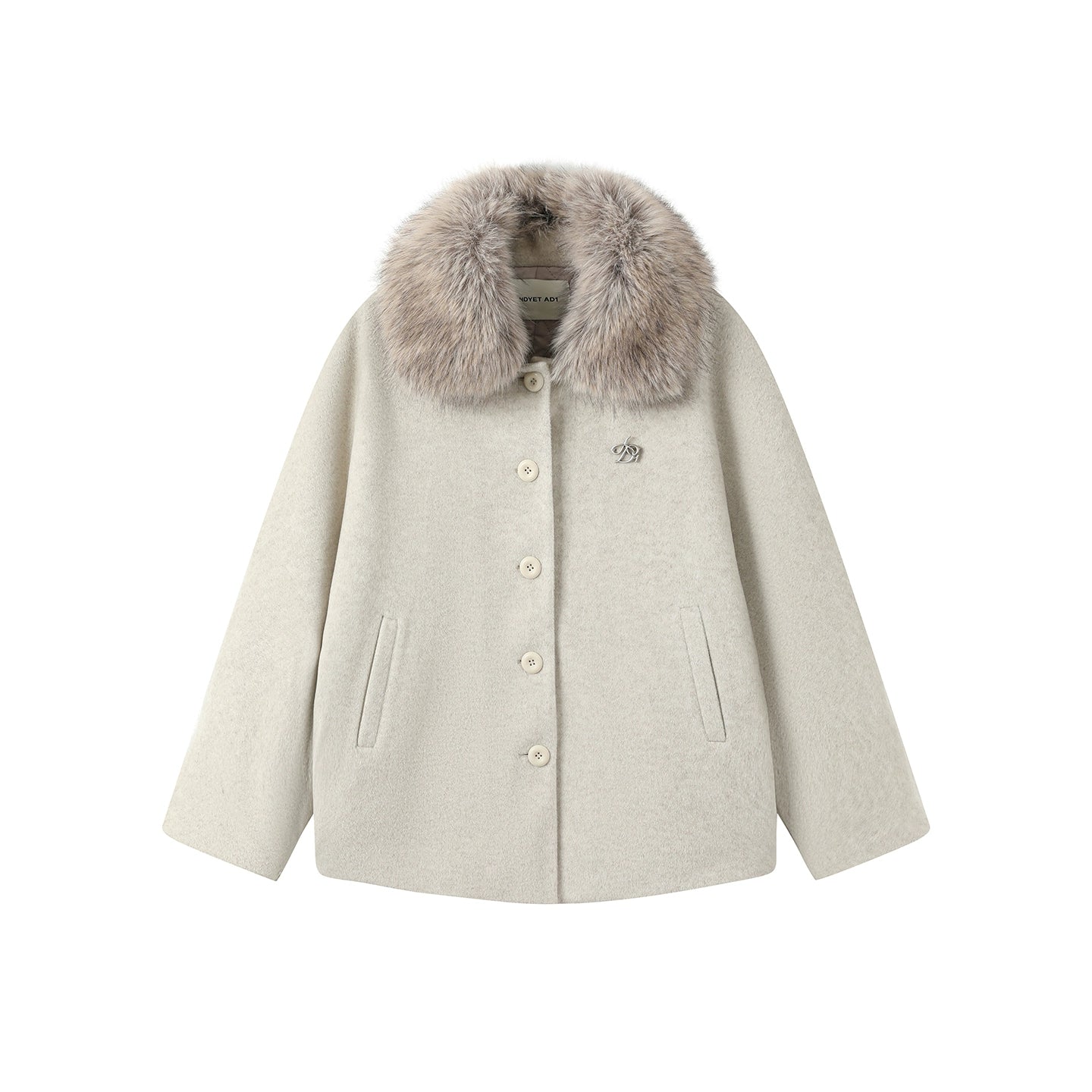 Fur Collar Woolen Cape Coat