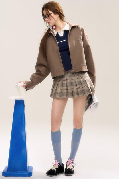 Rose Sniper Embroidered Cropped Jacket