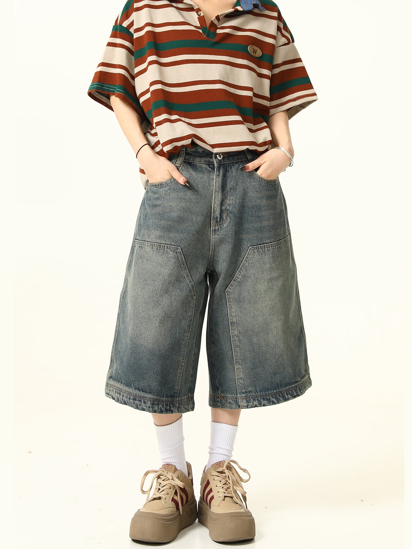 Retro Straight-Leg Pants