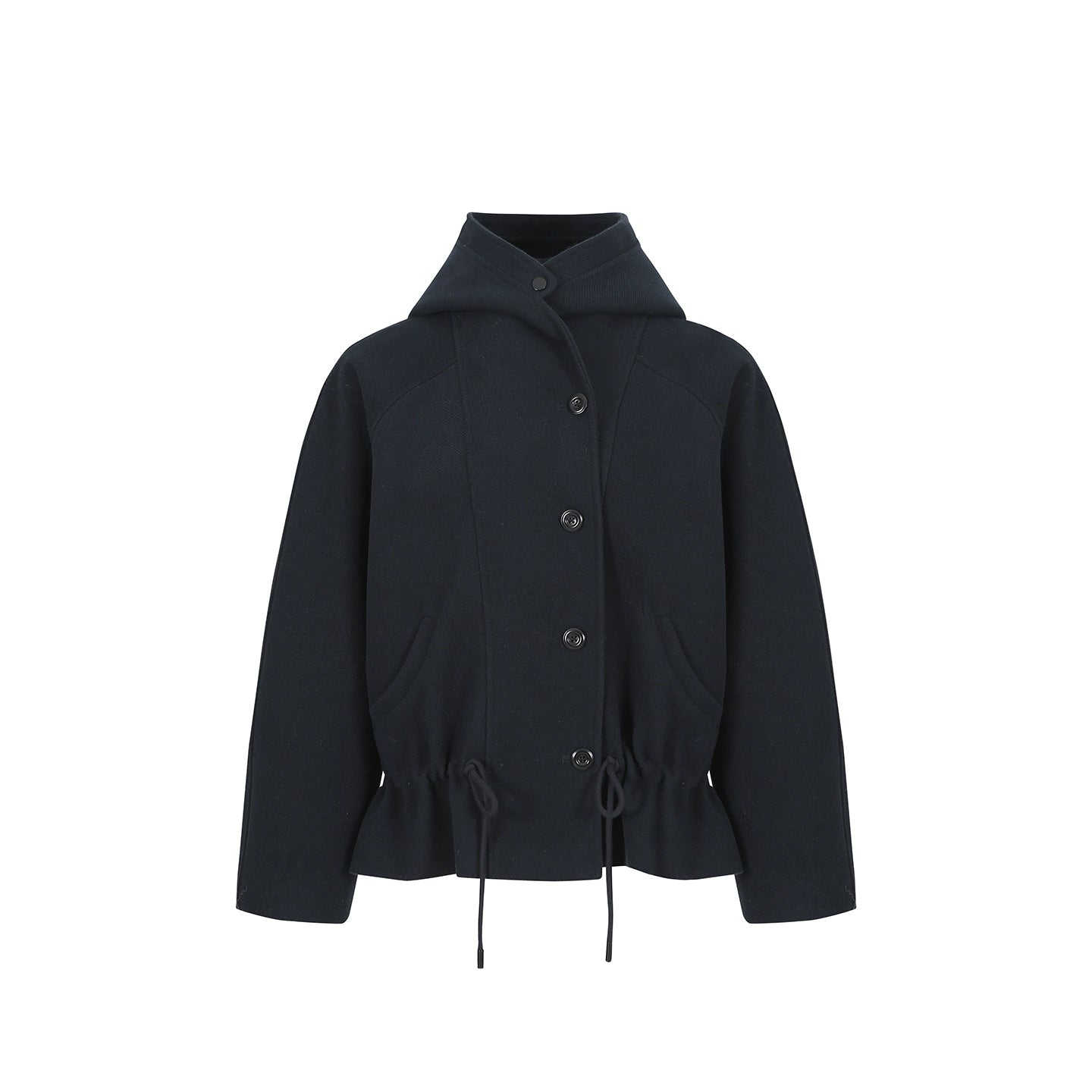 Winter Hooded Crop Coat