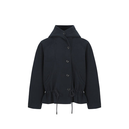 Winter Hooded Crop Coat