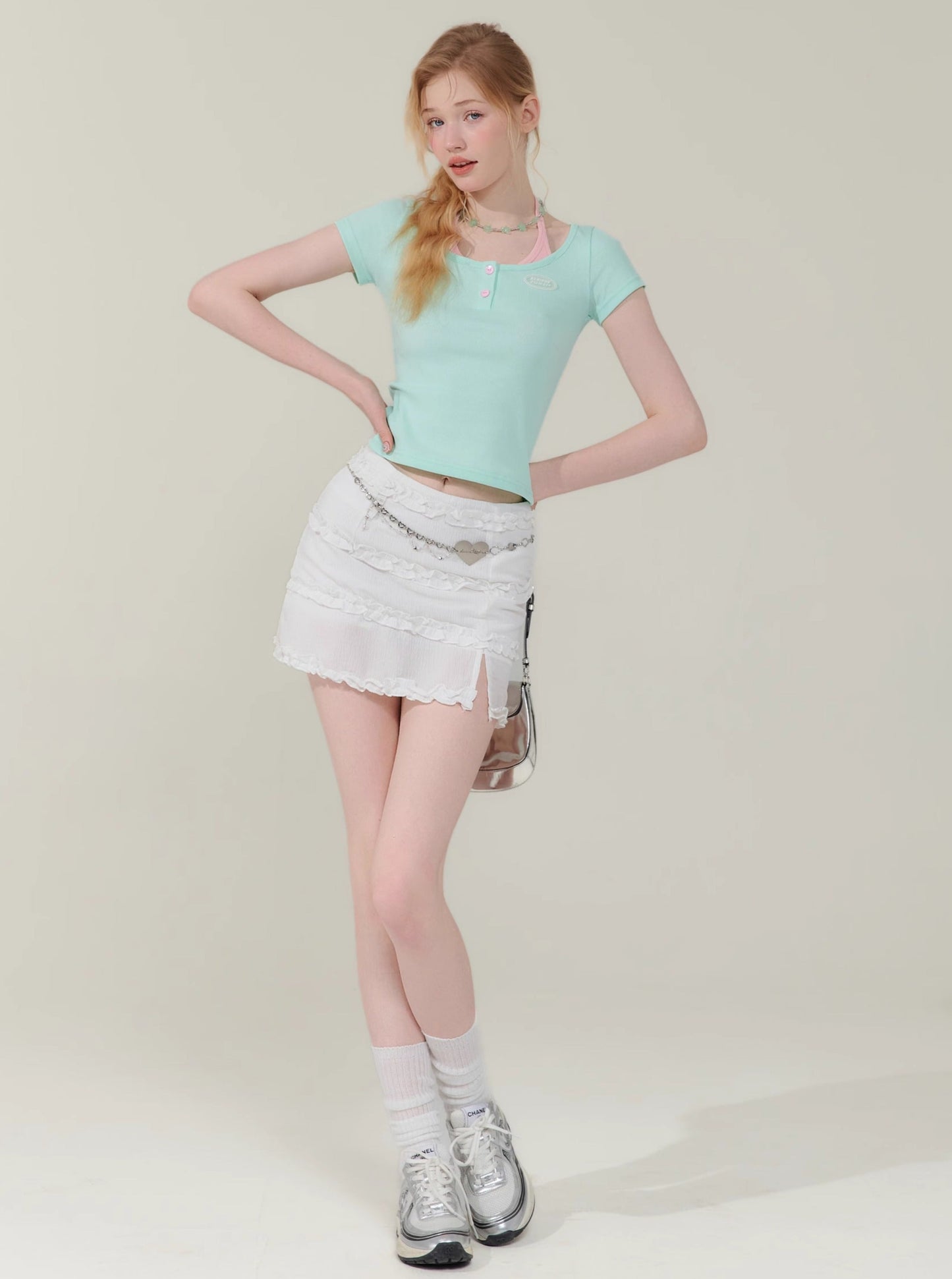 Summer Retro Halterneck Crop Top