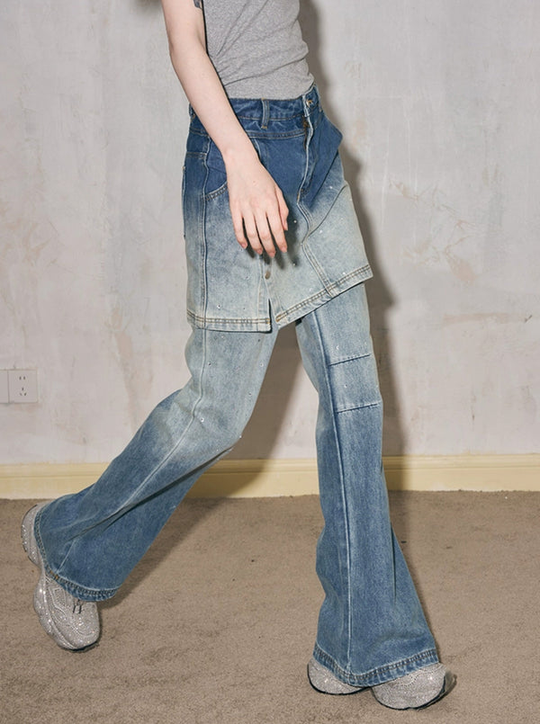 Button Gradient Pants