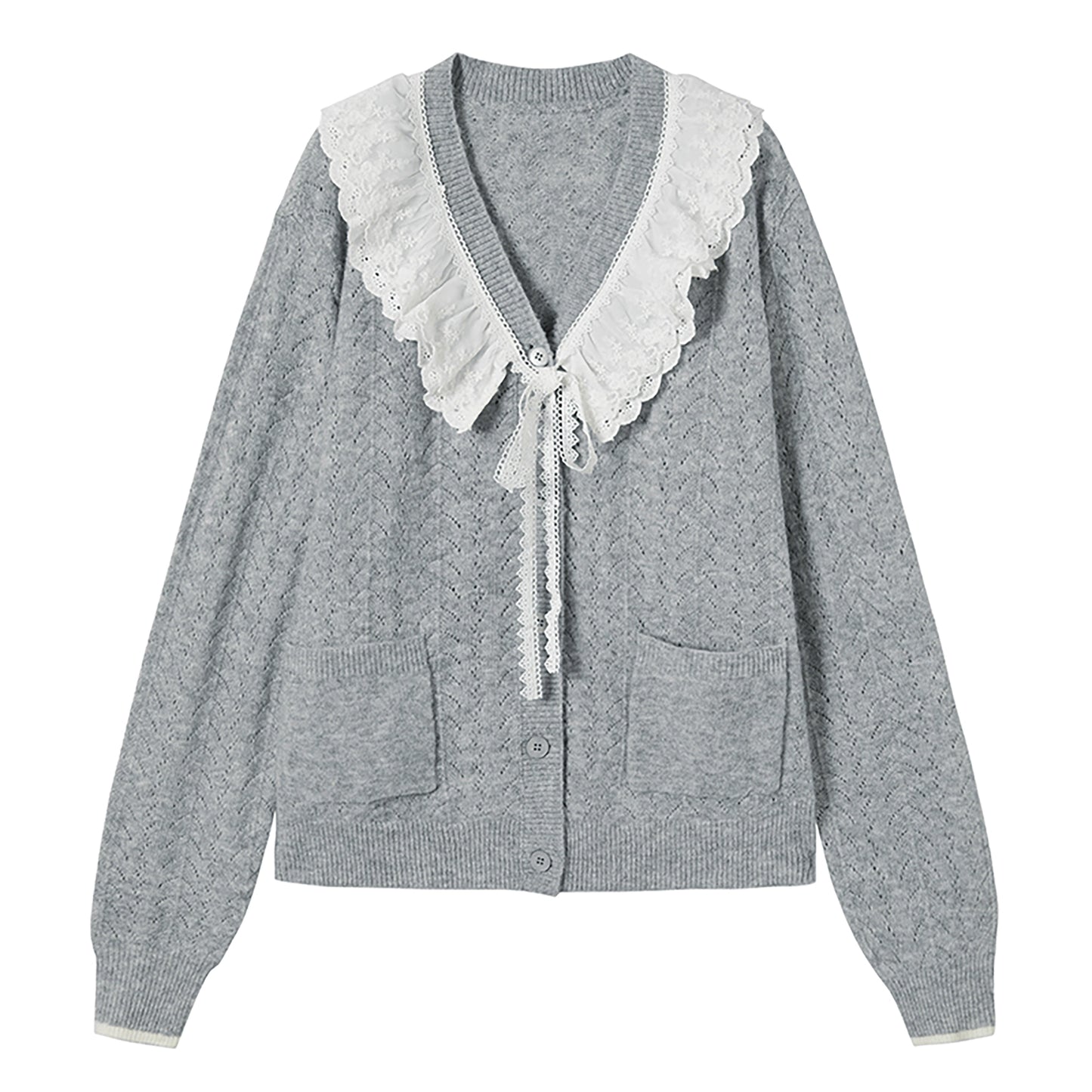 Deluxe V-Neck Knit Cardigan