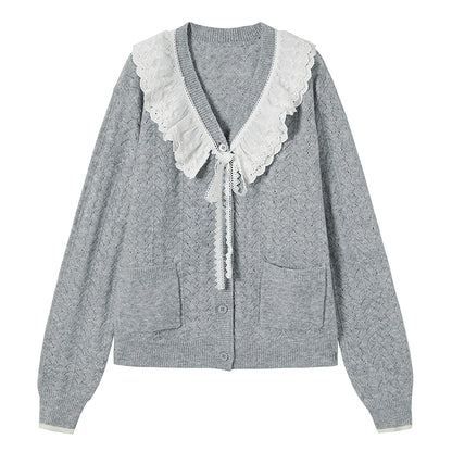 Deluxe V-Neck Knit Cardigan