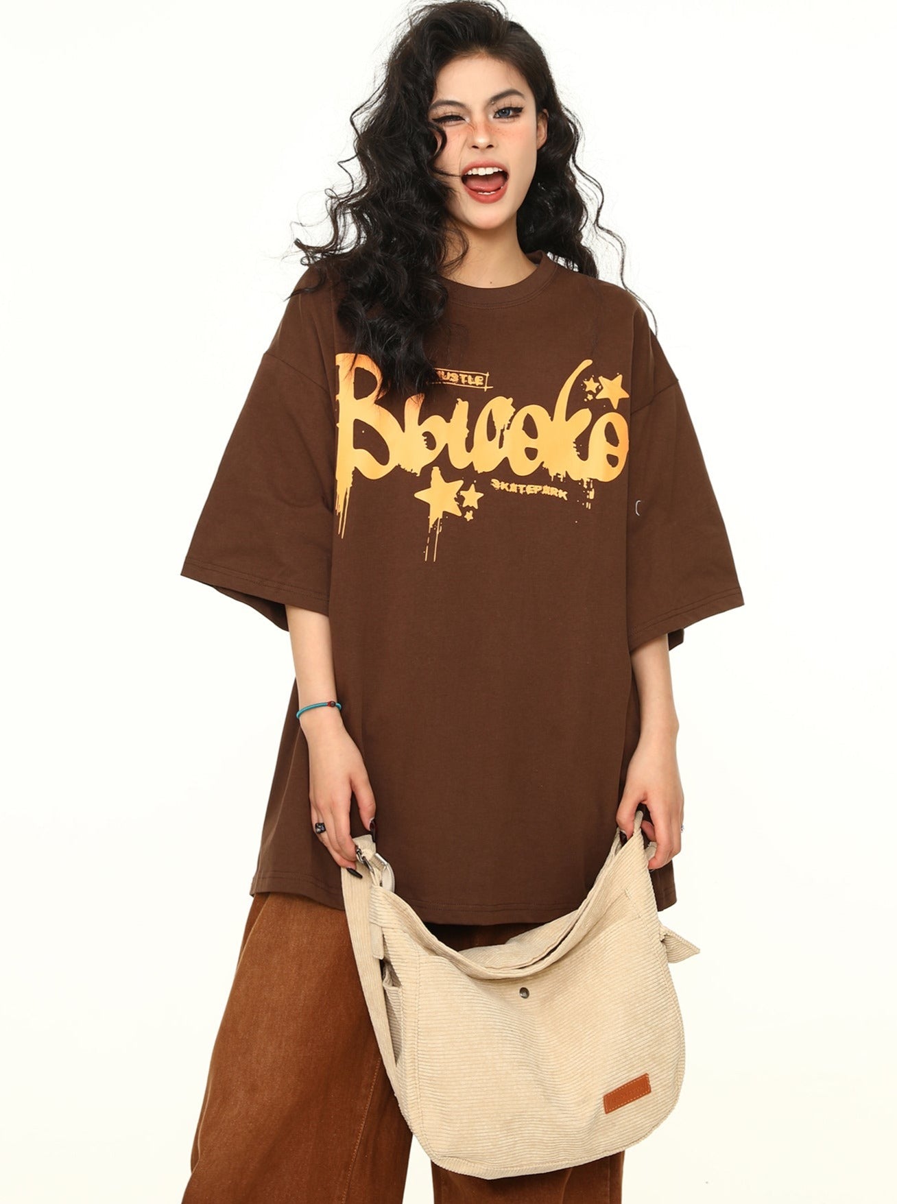 Brown Vintage Couple T-Shirt