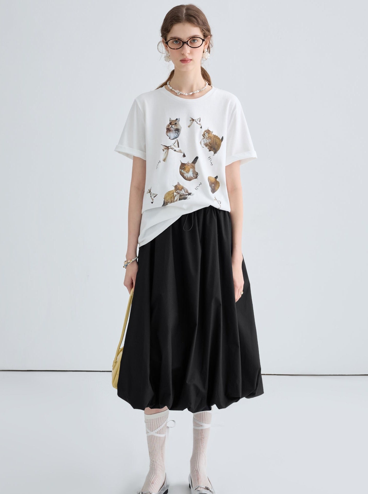 Temperament Versatile Design Cloud Bud Skirt