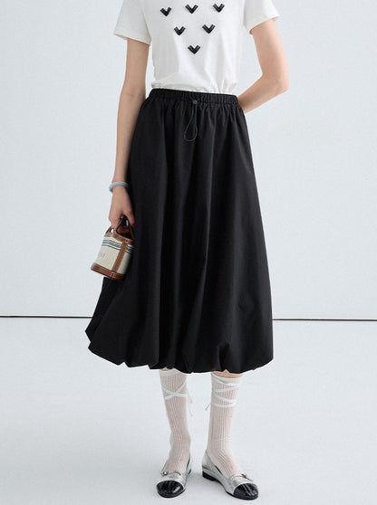 Temperament Versatile Design Cloud Bud Skirt