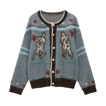 Cute Butterfly Fawn Cardigan