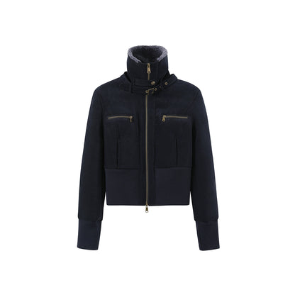 Retro Wool Motorcycle Jacket