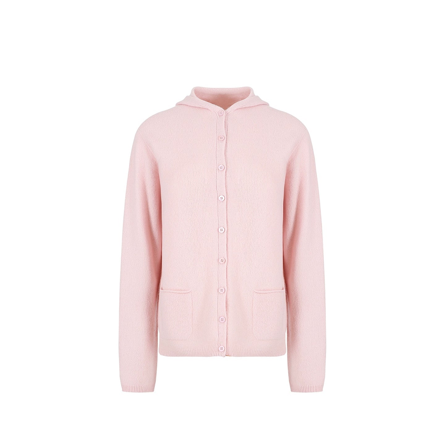 Soft Cashmere Hooded Knitted Cardigan