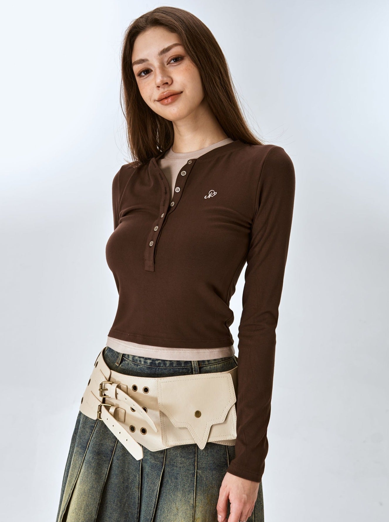 American Retro Henry Collar Split Top