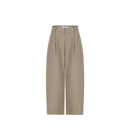 High-End Texture Cotton Pants