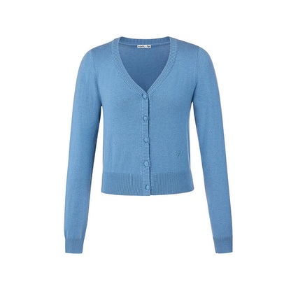 Wool Knit Cropped Sweater Top