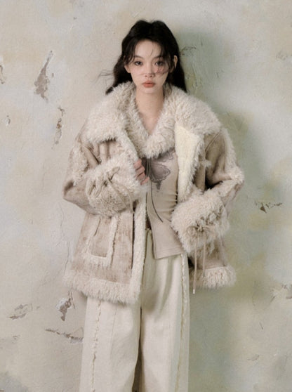 thickened fur integrated set