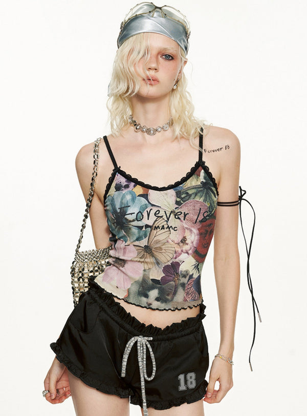 Collage Pattern Sleeveless Top