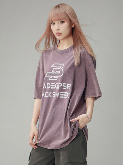 American Street Alphabet Couple Short Top