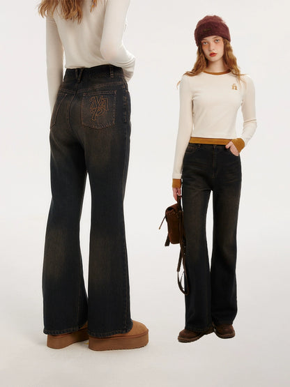 Vintage High Tailled Slim Jeanshosen