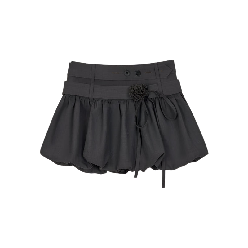 Fluffy A-Linien Bustier Rock 