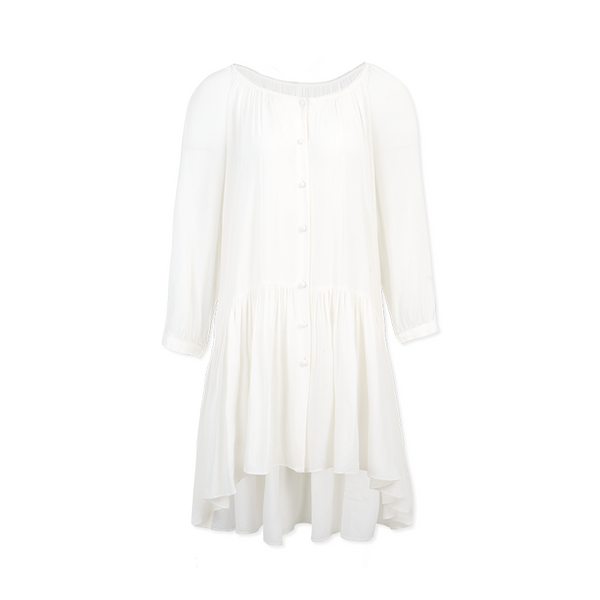 Light Dance Long-Sleeved Shirt Dress