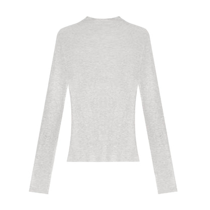Wool-Blend Turtleneck Top