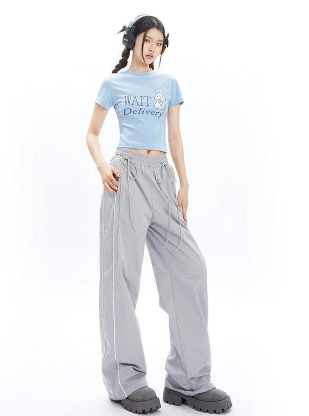 Straight Wide Leg Casual Pants