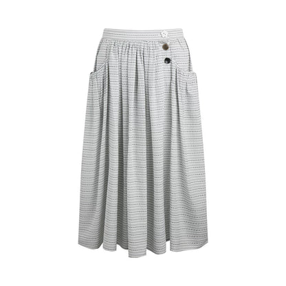 Retro Plaid Umbrella Skirt