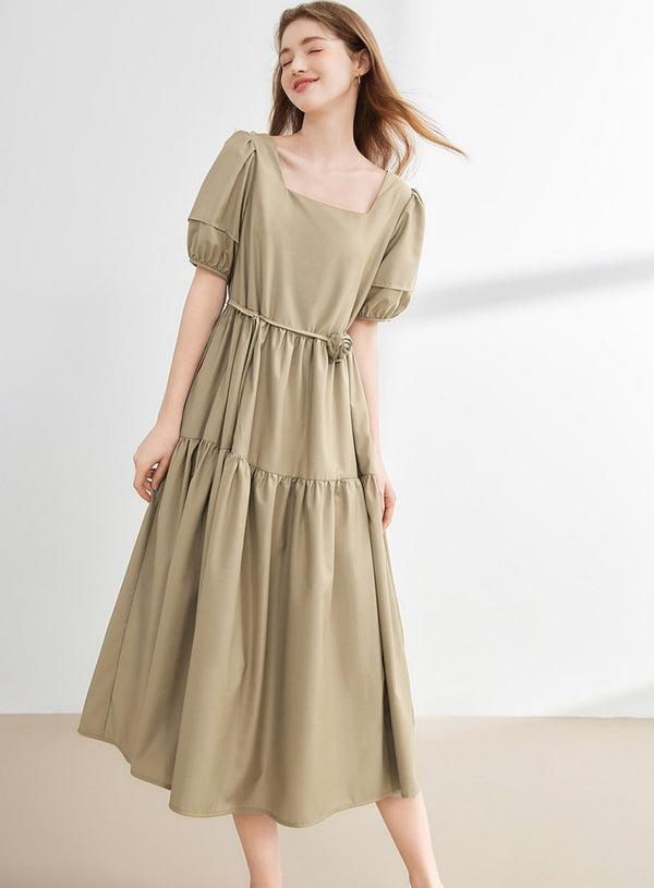 Loose French Midi Dress