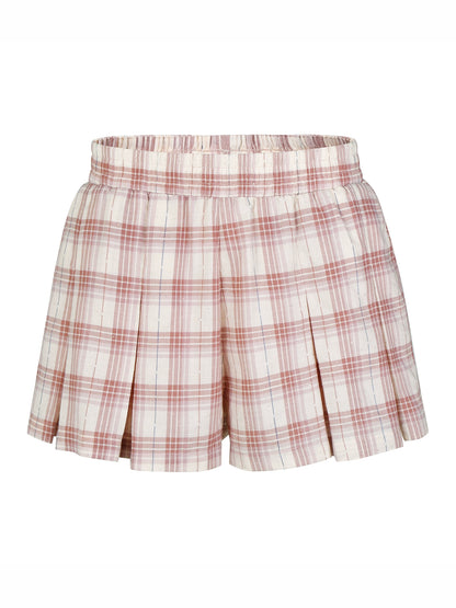 Plaid Athletic Short Pants