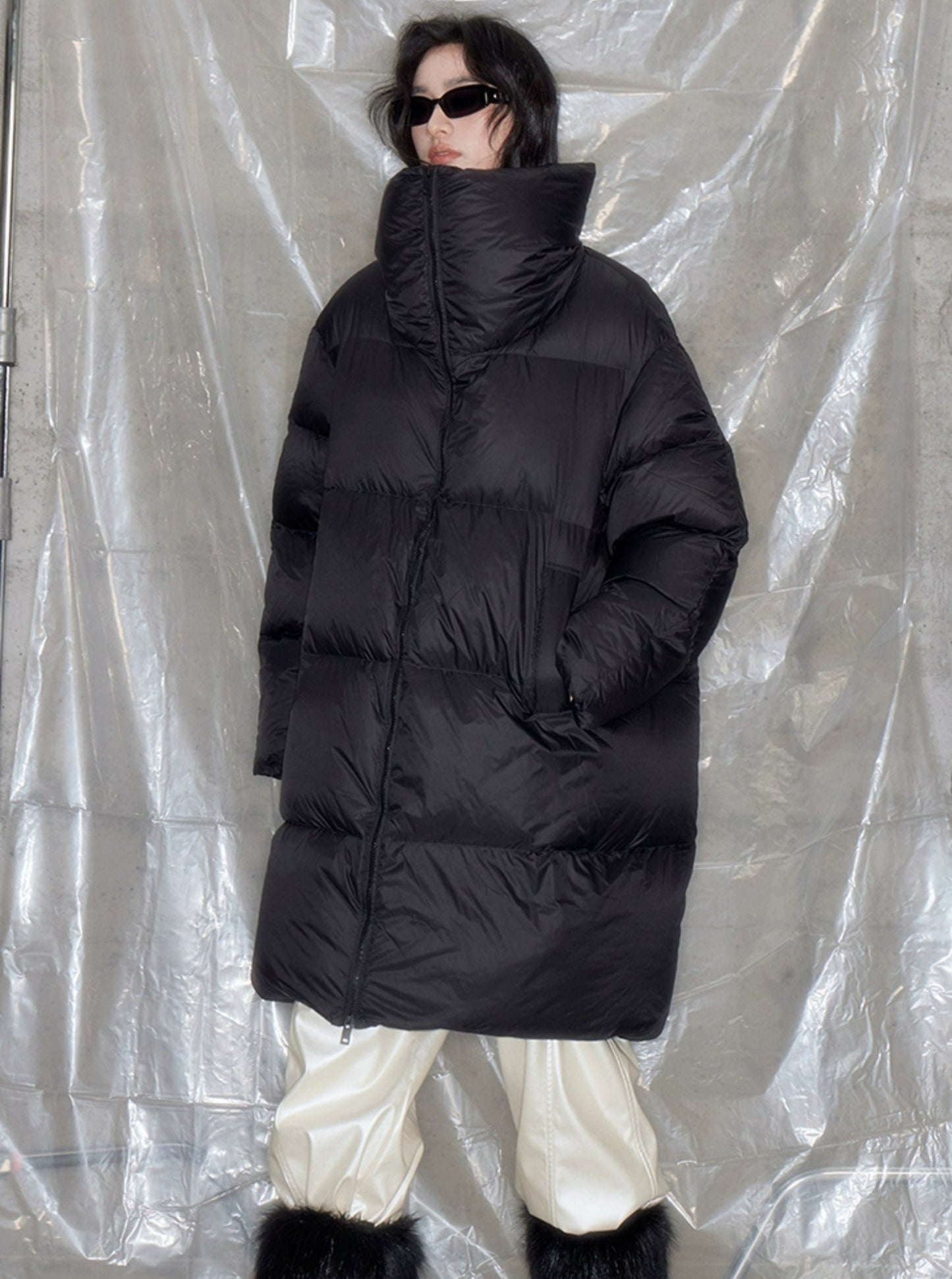 Long Stand Collar Down Jacket
