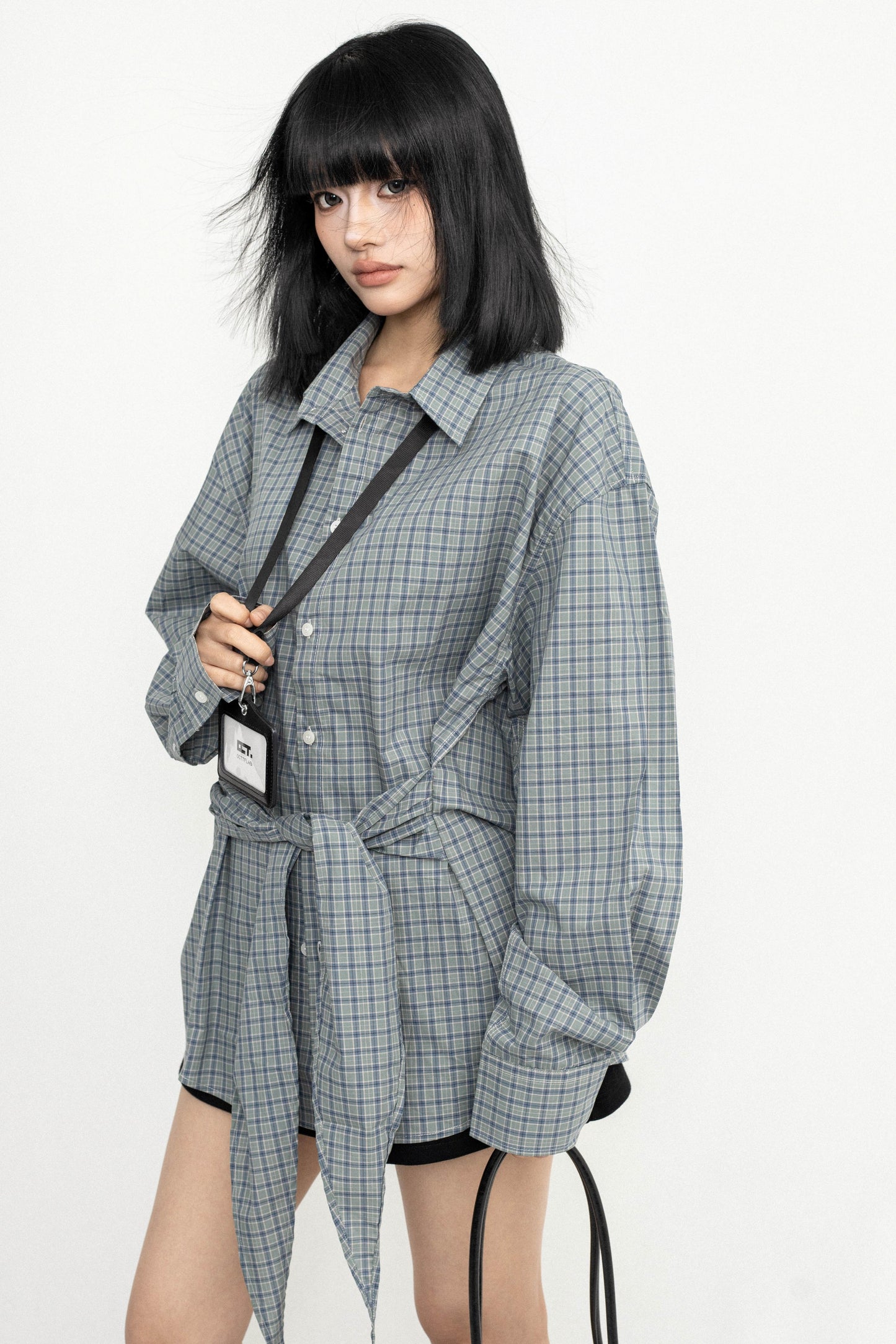 Casual Lace-up Design Shirt