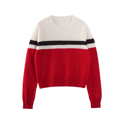Red Striped Wool Sweater