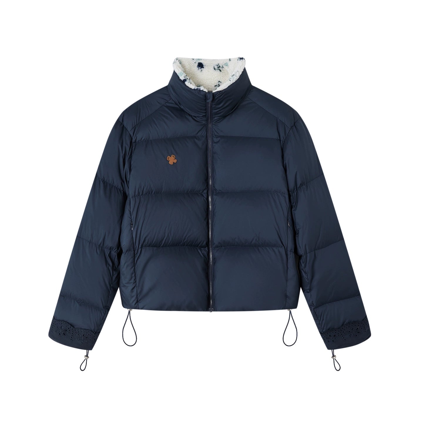 Fur Collar Patchwork Short down Jacket