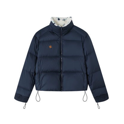 Fur Collar Patchwork Short down Jacket