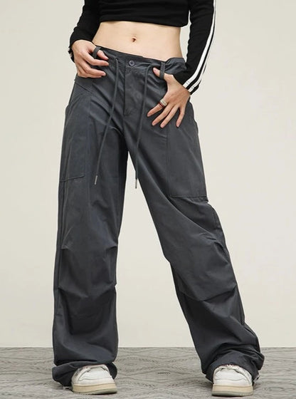 Maillard Loose Straight Casual Pants