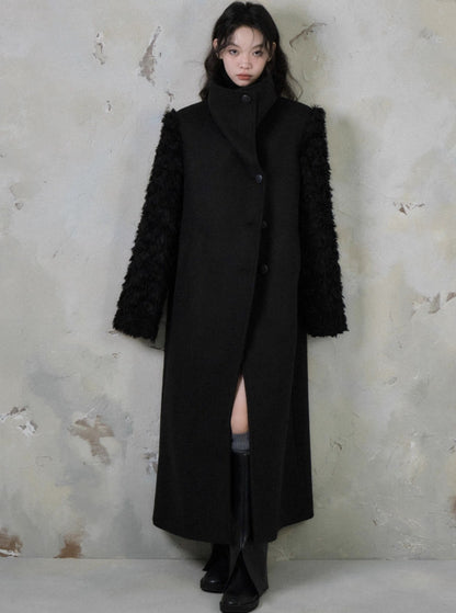 Midi woolen coat