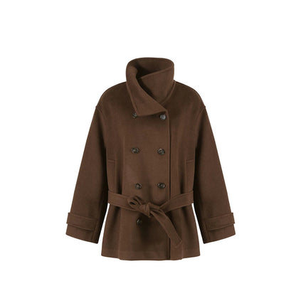 Retro Double-Breasted Wool Coat