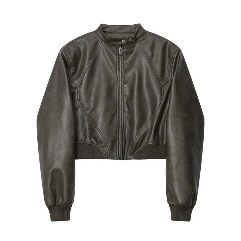 American Short Leather Jacket