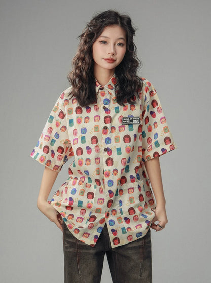 Fun Cartoon Loose Top