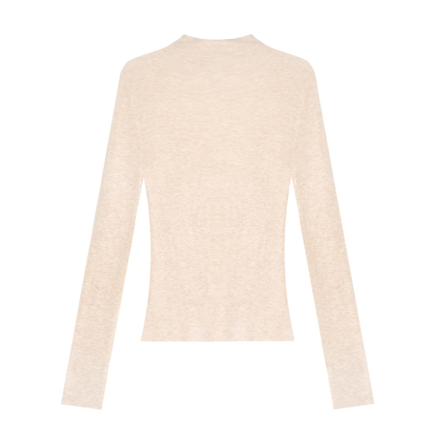 Wool-Blend Turtleneck Top
