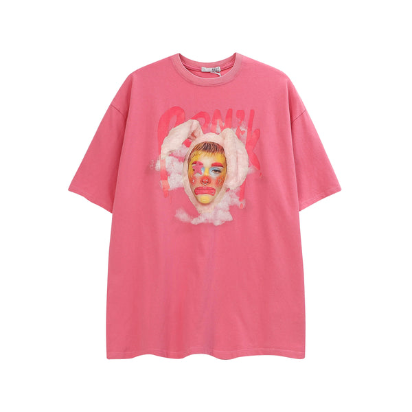 Print Clown Pink T-Shirt