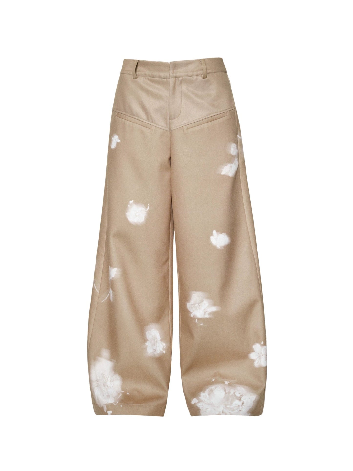 Printed Brown Breeze Blouse & Pants Set-Up