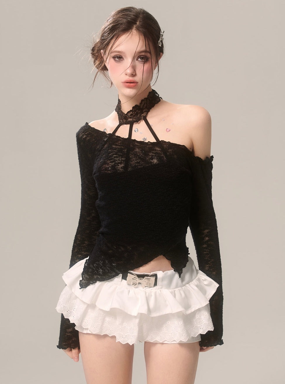 French Lace Bow Skirt