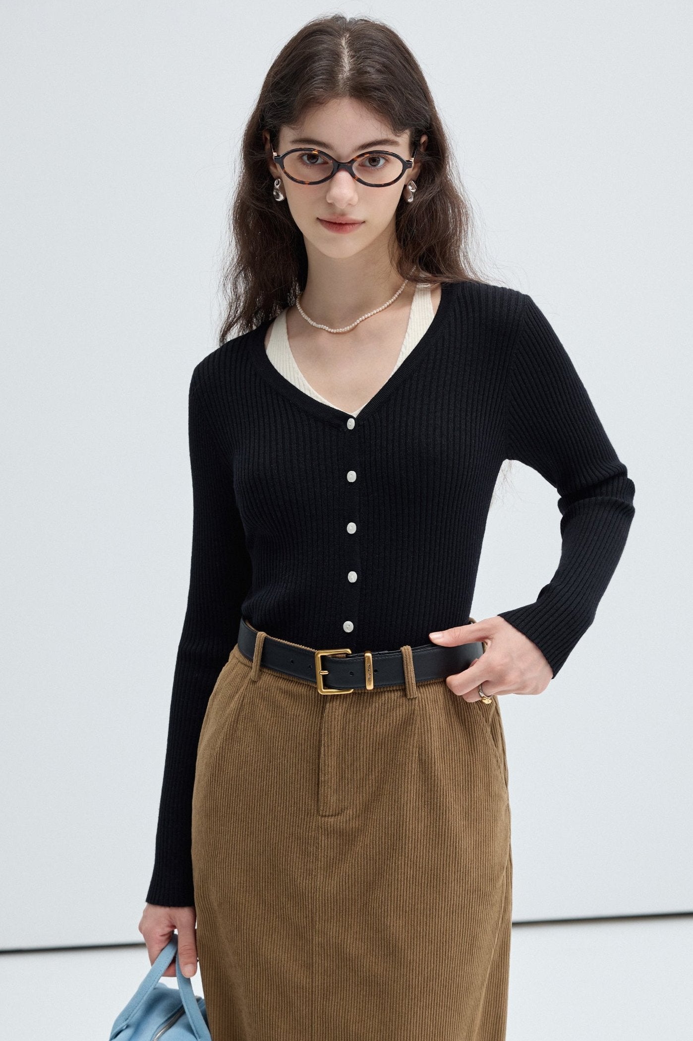 Wool Slim Long Sleeve Top