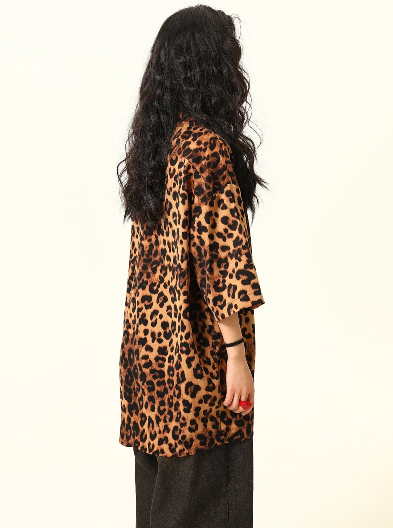 Retro Street Leopard Print Shirt