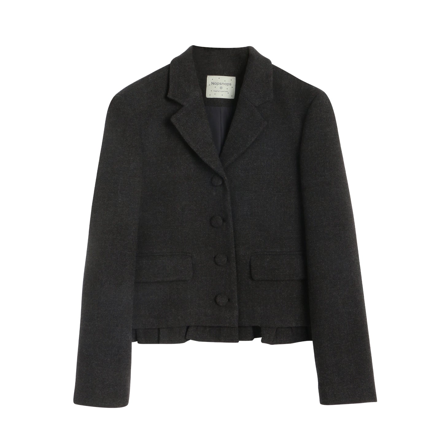 Original Ruffled Woolen Suit Jacket Set-Up