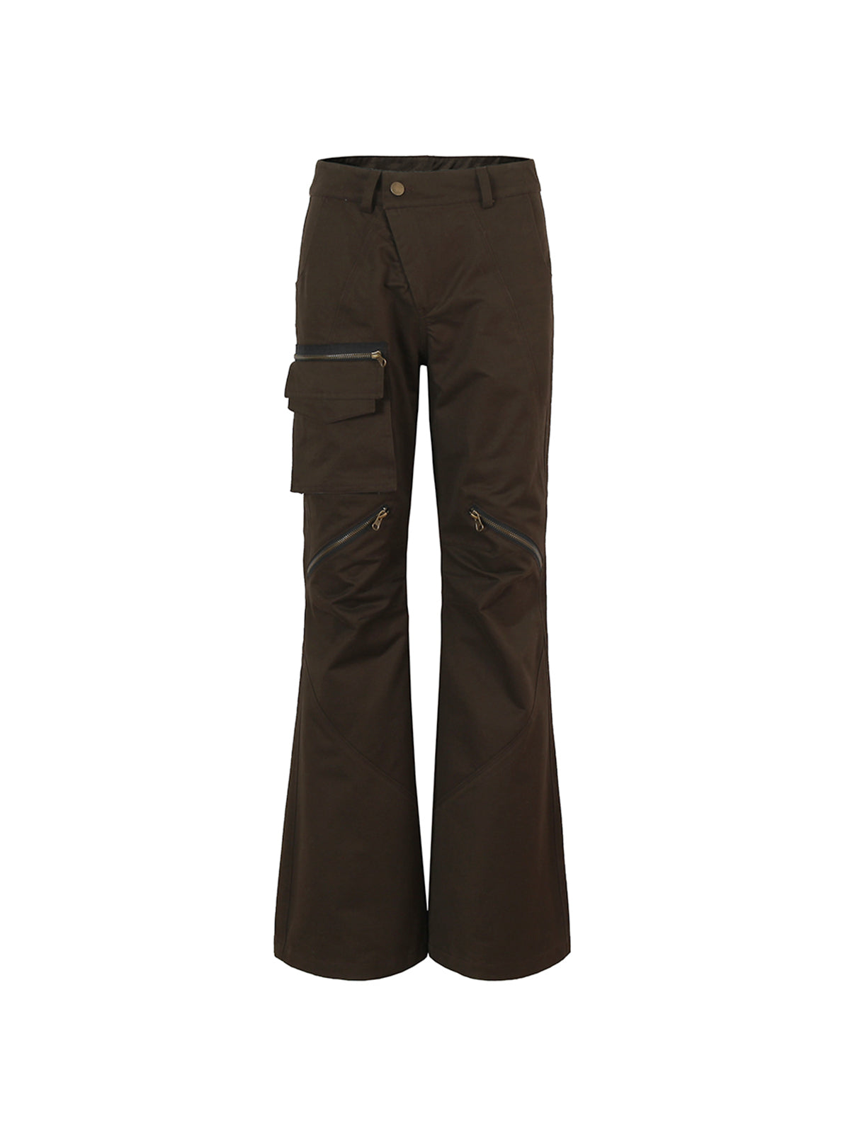 Dark brown long-legged pants